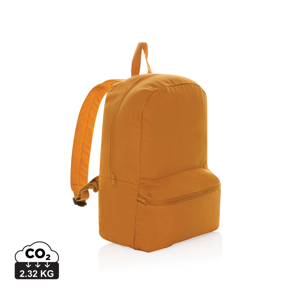 Sac à dos personnalisable en toile recyclé 285 g Impact sundial orange